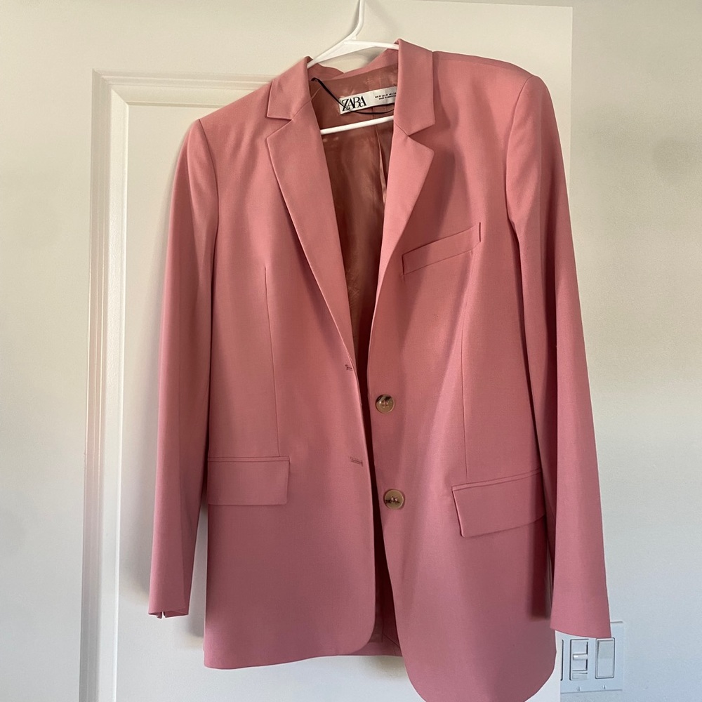 Zara pink blazer
